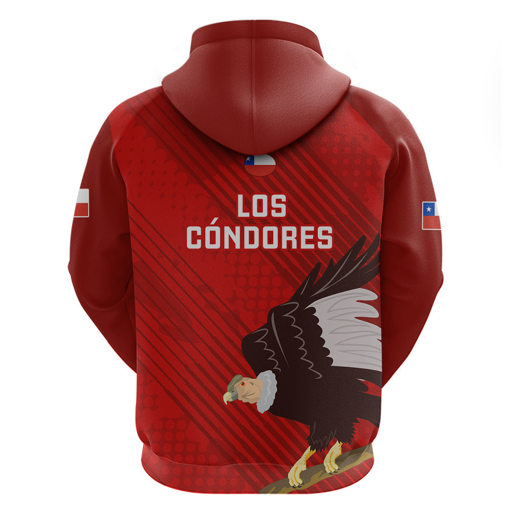 Chile Rugby Hoodie 2023 Los Condores Grunge Style LT14