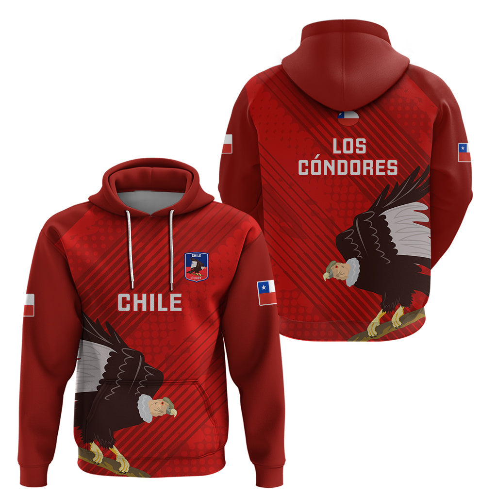 Chile Rugby Hoodie 2023 Los Condores Grunge Style LT14