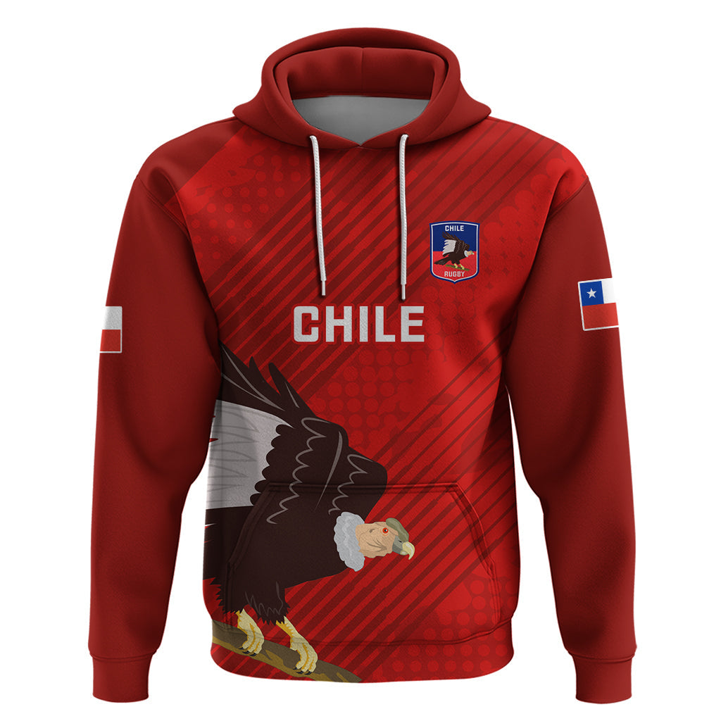 Custom Chile Rugby Hoodie 2023 Los Condores Grunge Style LT14