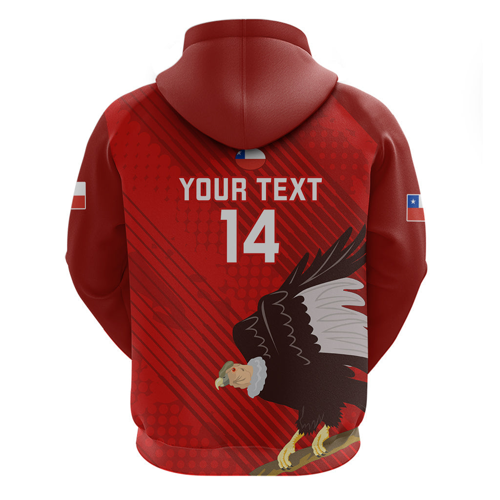 Custom Chile Rugby Hoodie 2023 Los Condores Grunge Style LT14