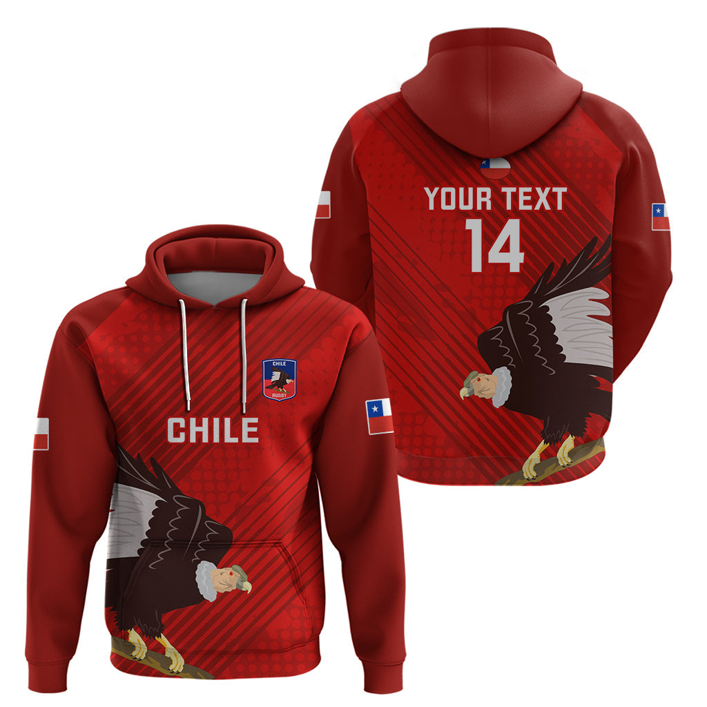 Custom Chile Rugby Hoodie 2023 Los Condores Grunge Style LT14