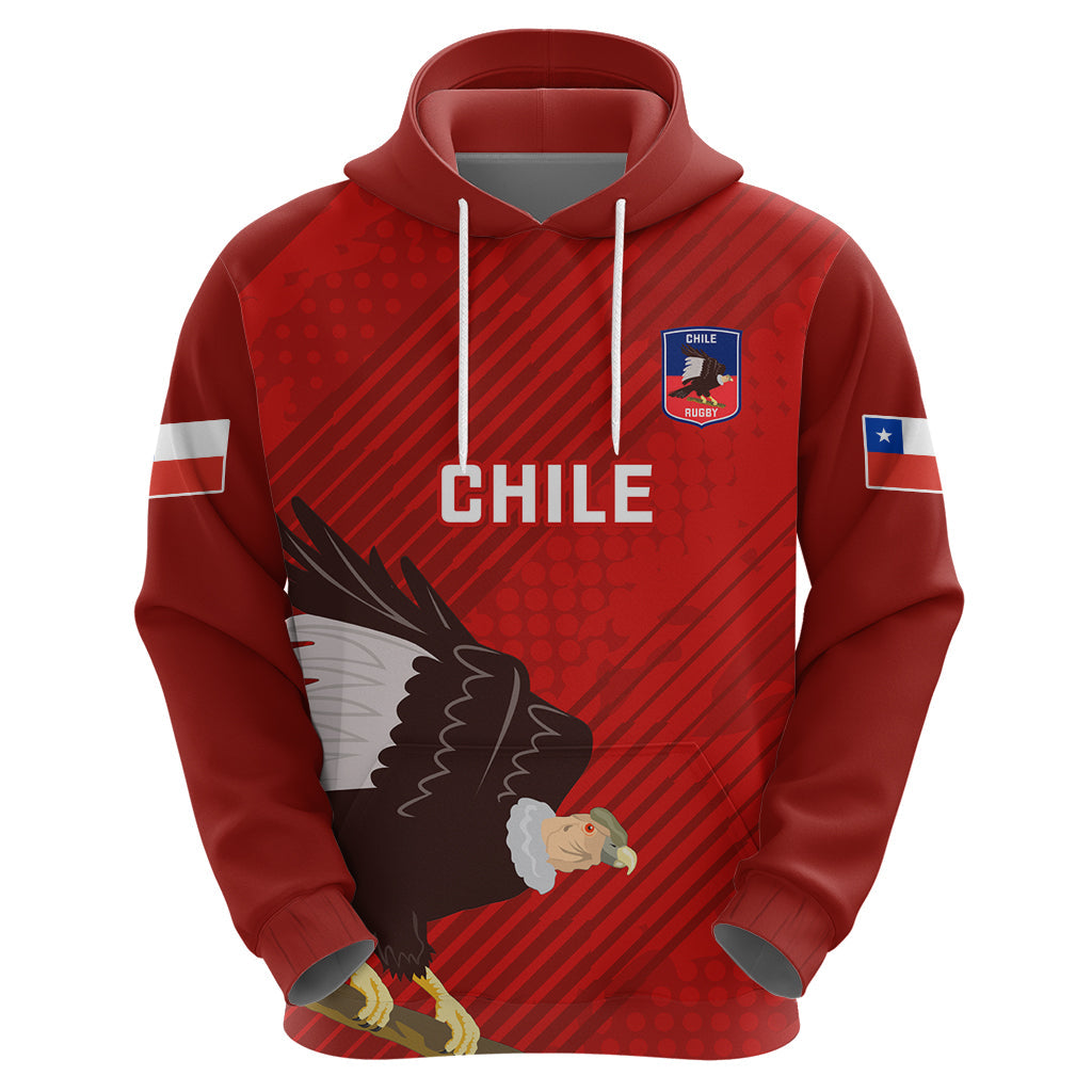 Custom Chile Rugby Hoodie 2023 Los Condores Grunge Style LT14