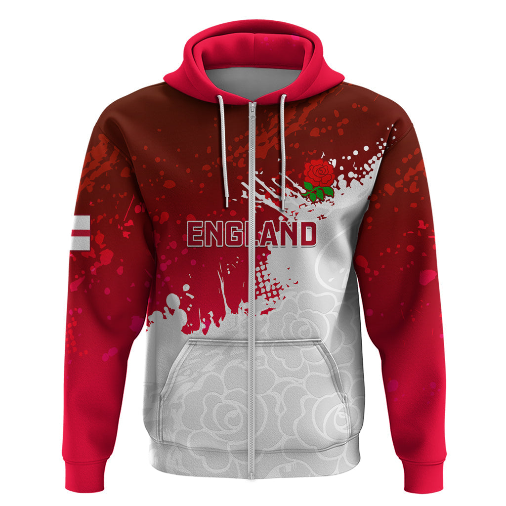 Custom England Rugby Hoodie 2023 Go Champions World Cup Red Rose LT14