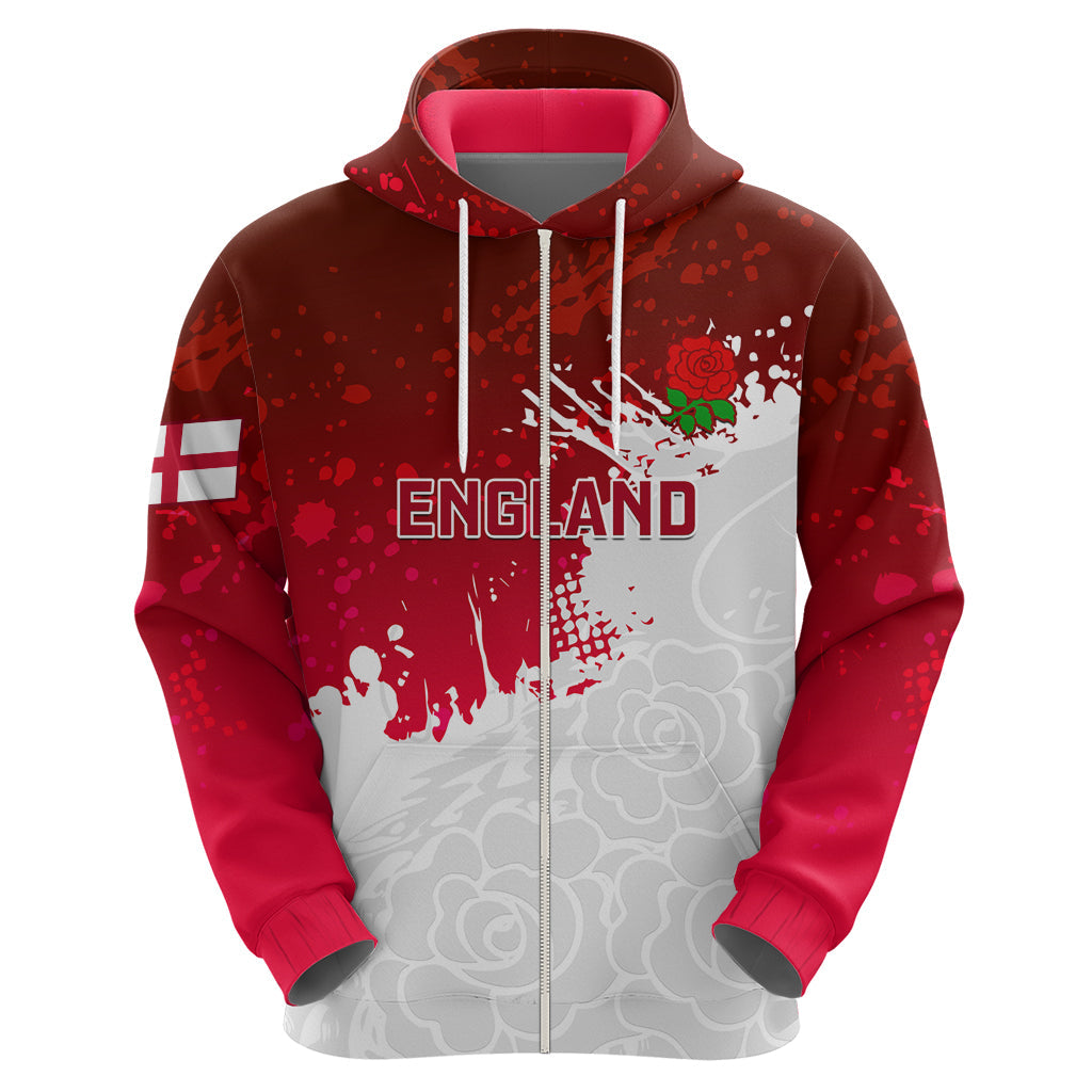 Custom England Rugby Hoodie 2023 Go Champions World Cup Red Rose LT14