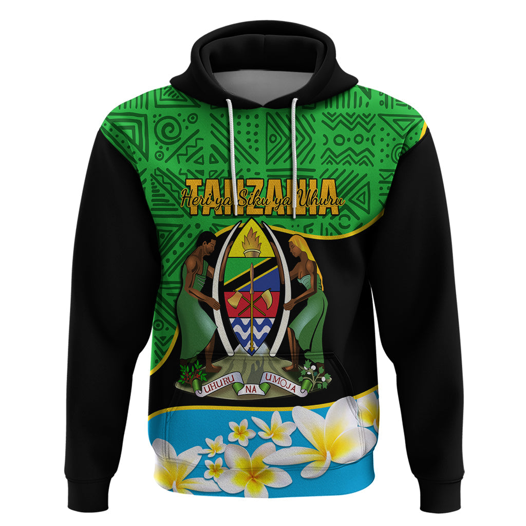 Personalised Tanzania Independence Day Hoodie Heri ya Siku ya Uhuru African Pattern LT14