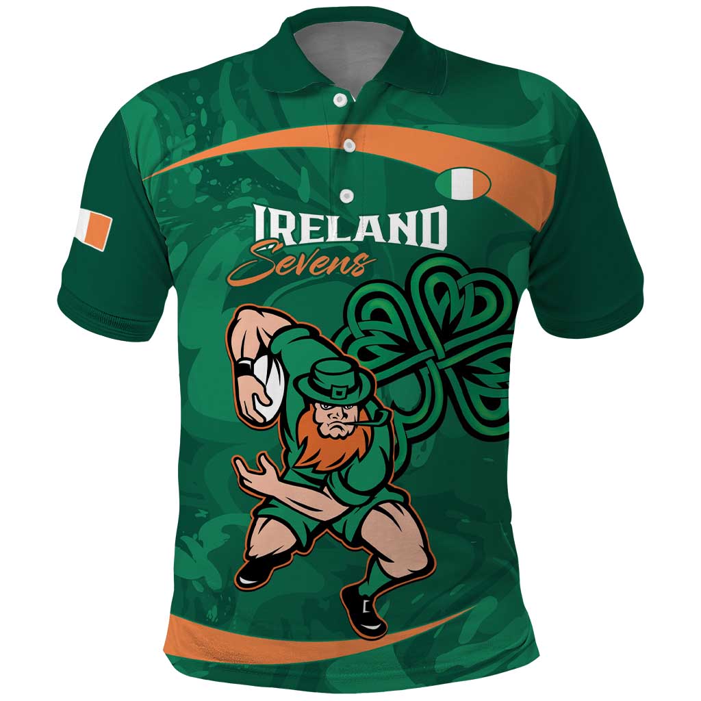 Custom Ireland Rugby Sevens Polo Shirt Go Champions Irish Shamrock LT14