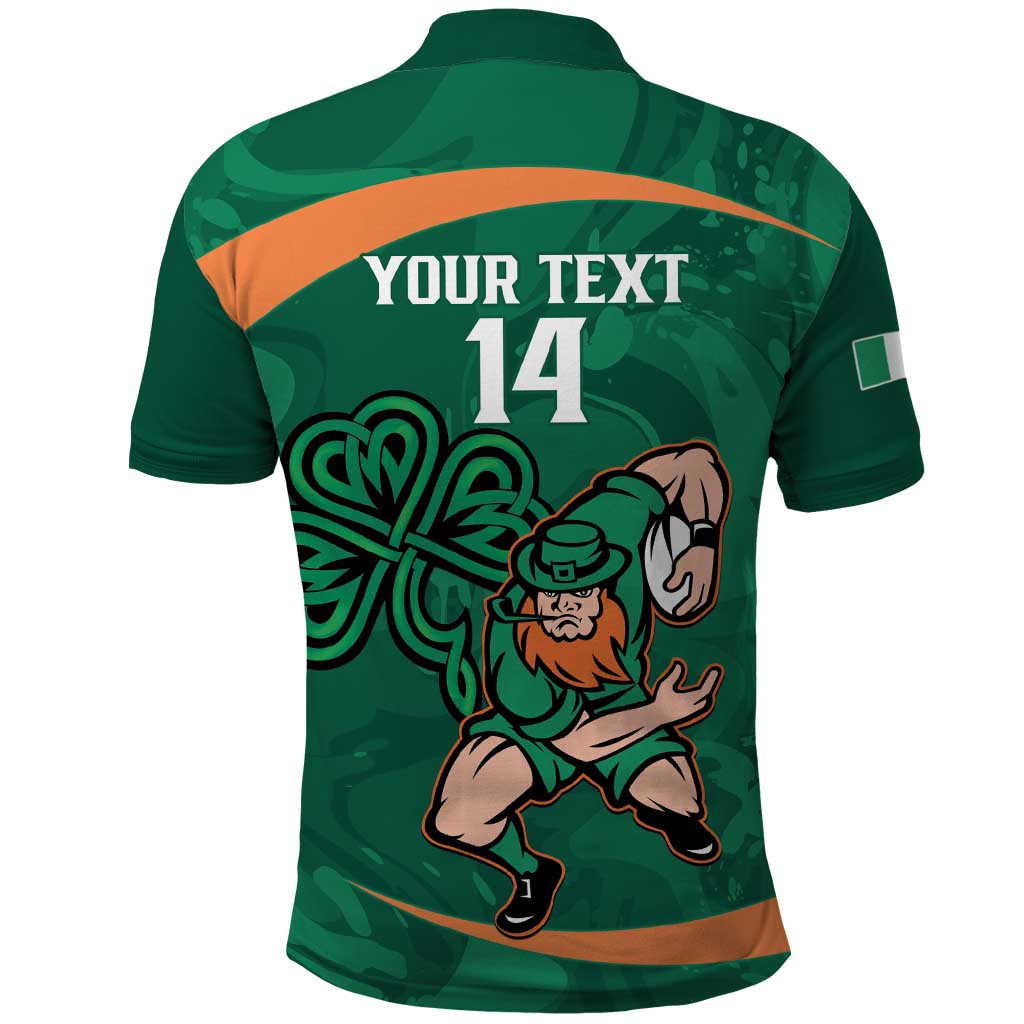 Custom Ireland Rugby Sevens Polo Shirt Go Champions Irish Shamrock LT14