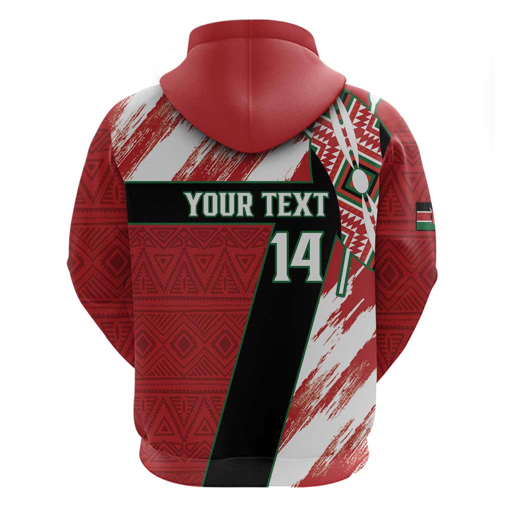 Custom Kenya Rugby Sevens Hoodie Go Champions African Pattern LT14
