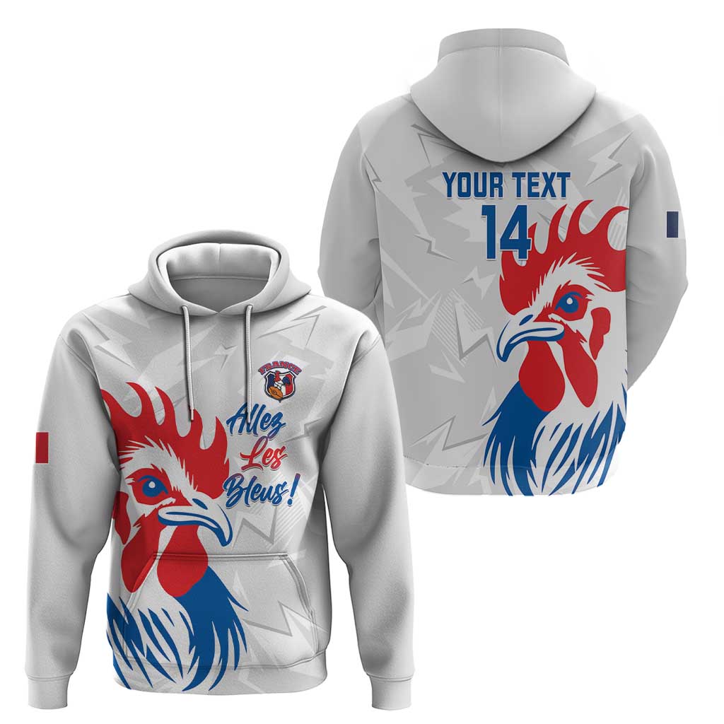 Custom France Rugby 2025 Hoodie Allez Les Bleus! LT14