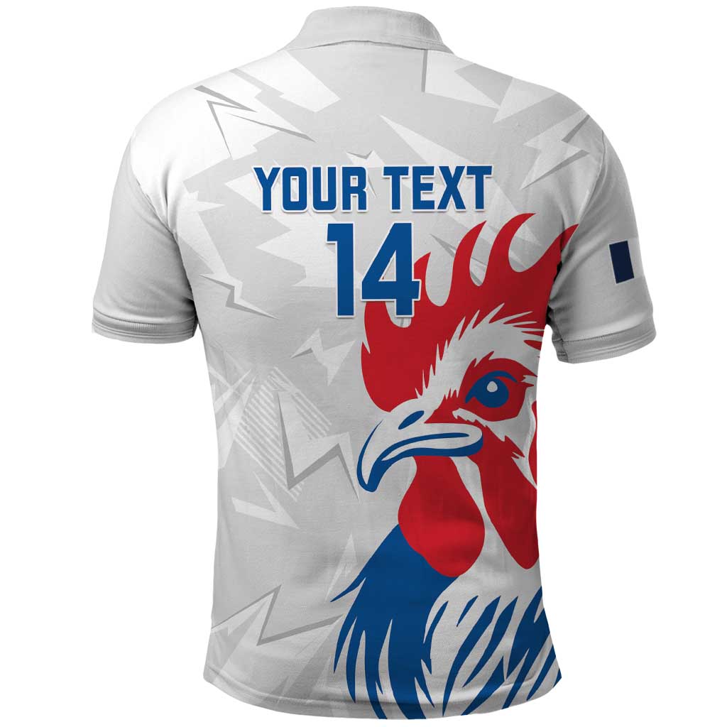 Custom France Rugby 2025 Polo Shirt Allez Les Bleus! LT14