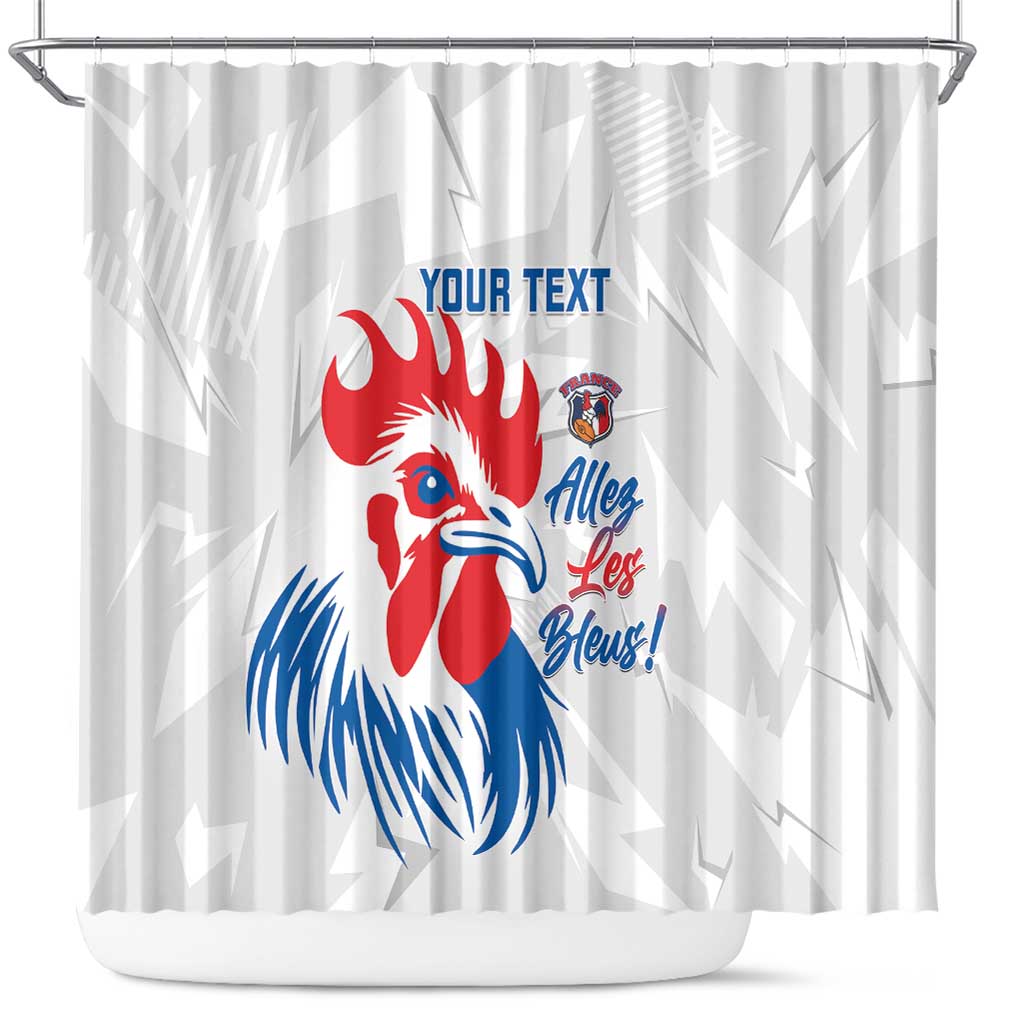 Custom France Rugby 2025 Shower Curtain Allez Les Bleus! LT14