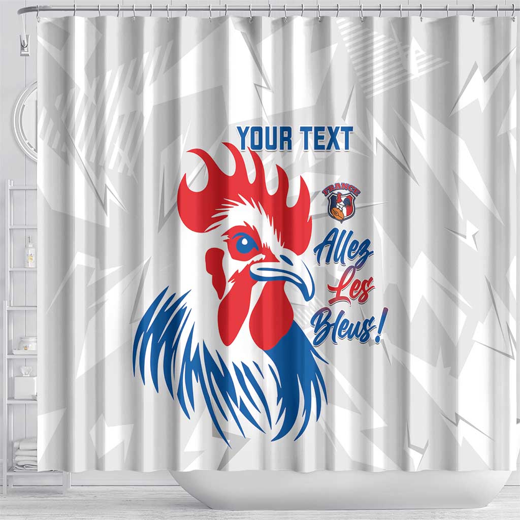 Custom France Rugby 2025 Shower Curtain Allez Les Bleus! LT14