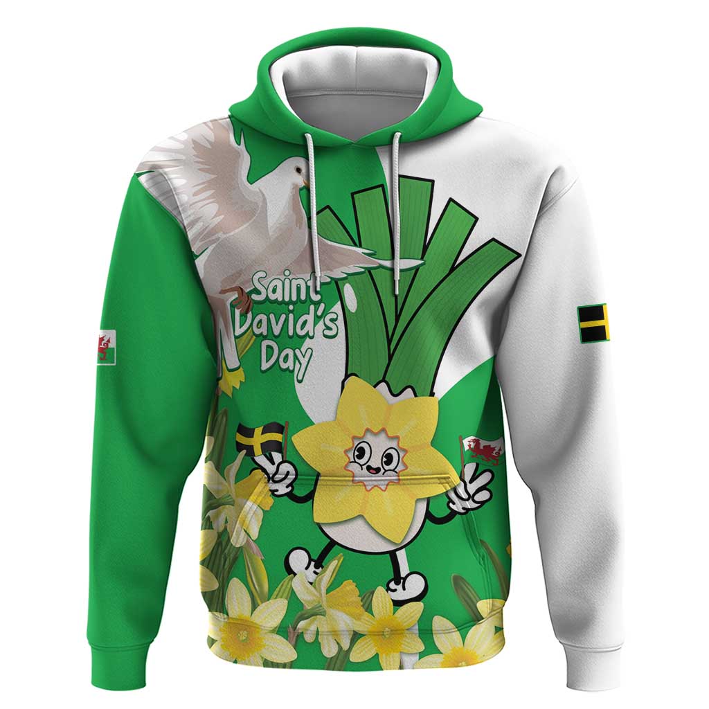 Wales Saint David's Day Hoodie Welsh Funny Leek Daffodil LT14