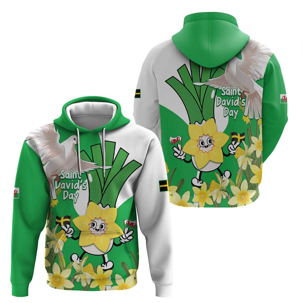 Wales Saint David's Day Hoodie Welsh Funny Leek Daffodil LT14