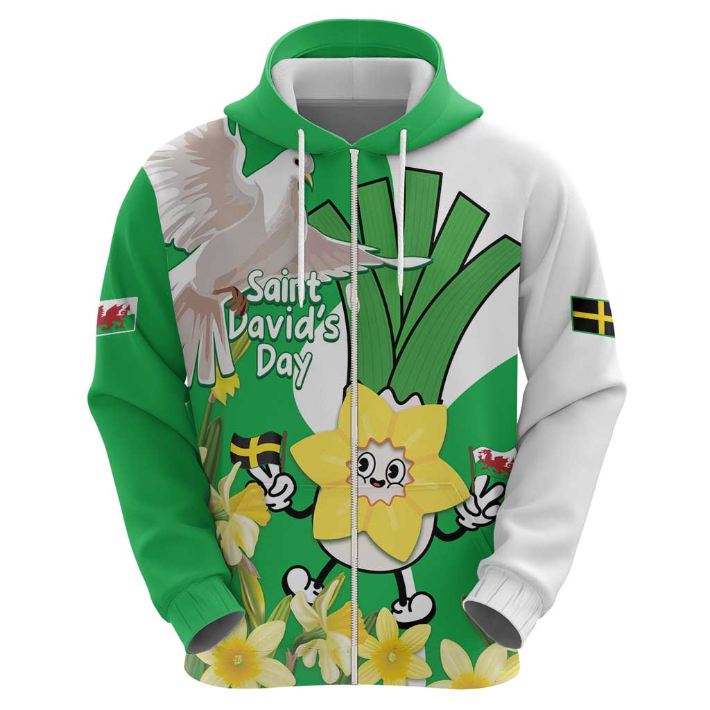 Wales Saint David's Day Hoodie Welsh Funny Leek Daffodil LT14