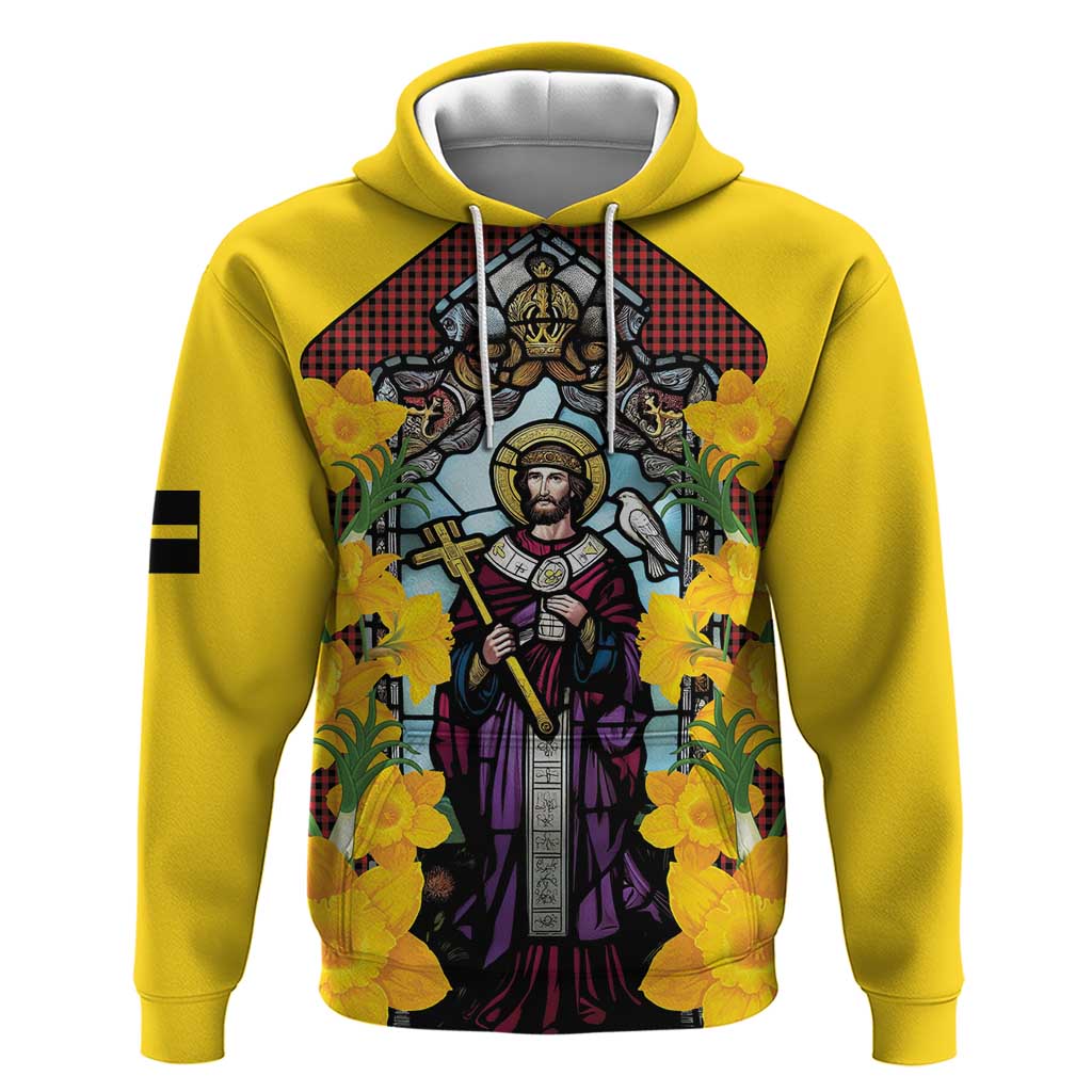 Welsh Dewi Sant Hoodie Saint David With Daffodil LT14