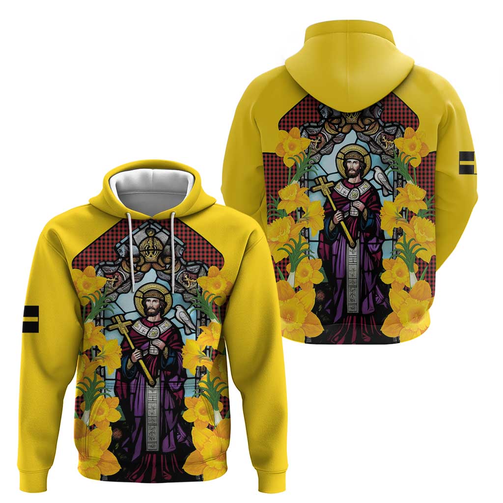 Welsh Dewi Sant Hoodie Saint David With Daffodil LT14