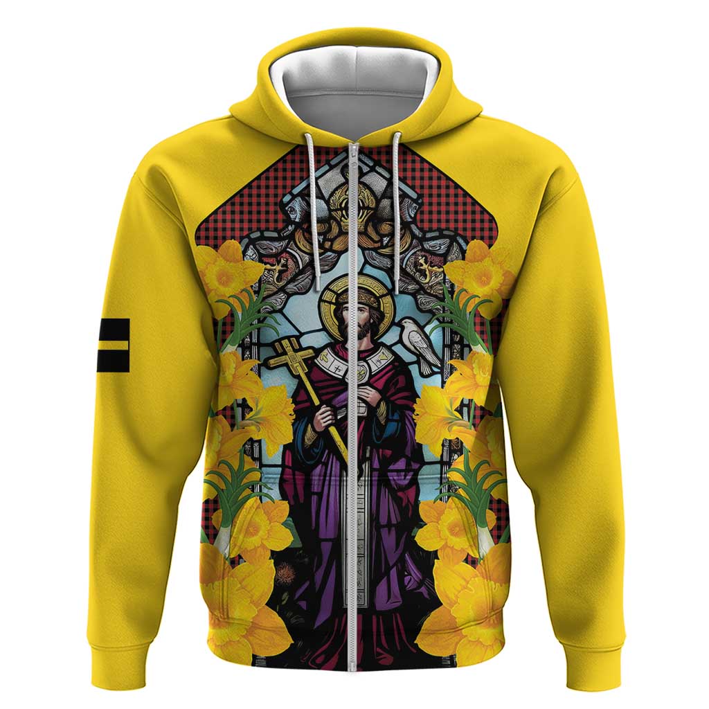 Welsh Dewi Sant Hoodie Saint David With Daffodil LT14