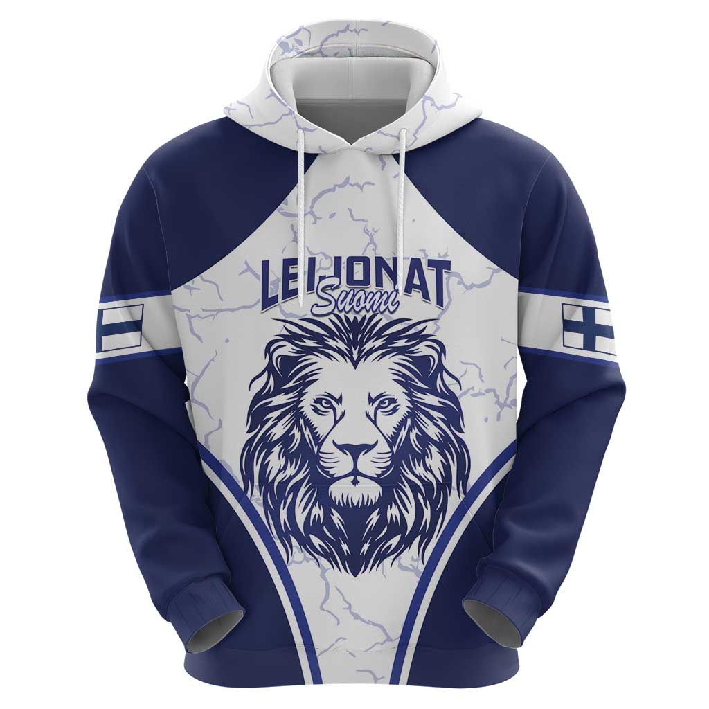 Custom Finland Ice Hockey Hoodie 2025 Go Champions Suomi Leijonat LT14