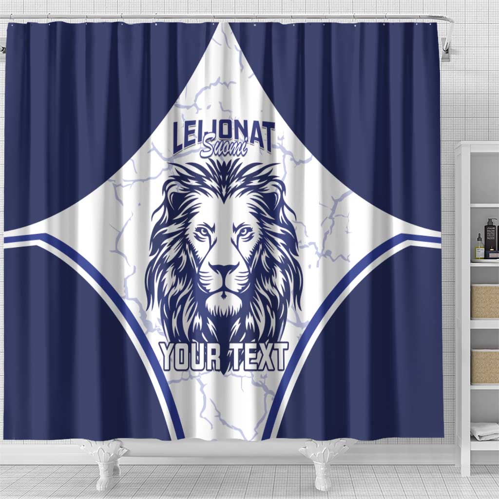 Custom Finland Ice Hockey Shower Curtain 2025 Go Champions Suomi Leijonat LT14