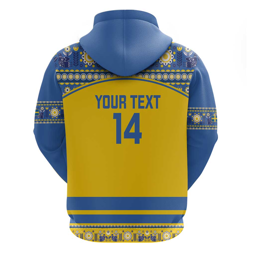 Custom Sweden Ice Hockey Hoodie 2025 Go Champions Tre Kronor LT14