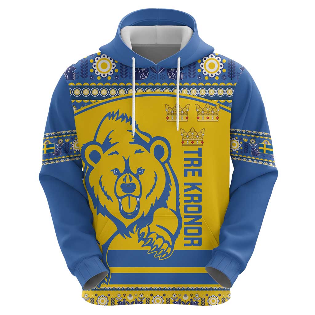 Custom Sweden Ice Hockey Hoodie 2025 Go Champions Tre Kronor LT14