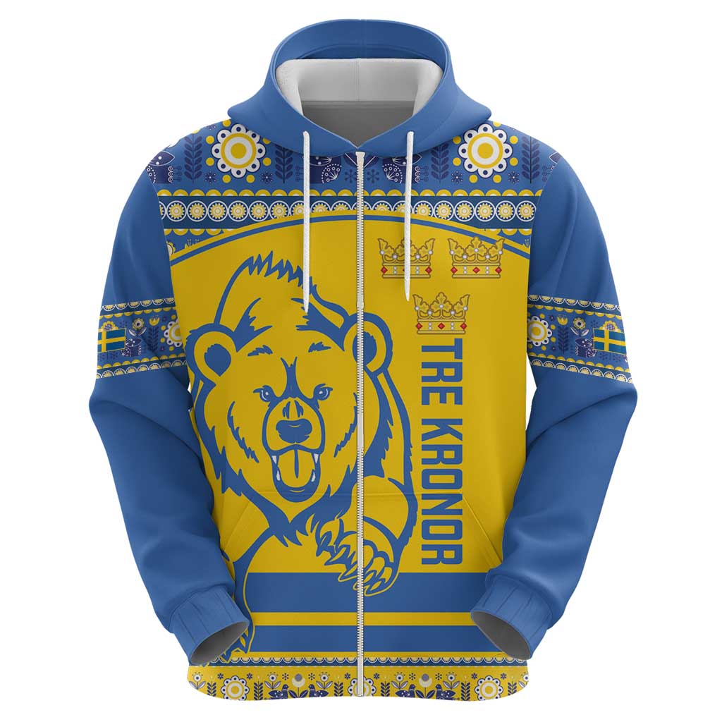 Custom Sweden Ice Hockey Hoodie 2025 Go Champions Tre Kronor LT14