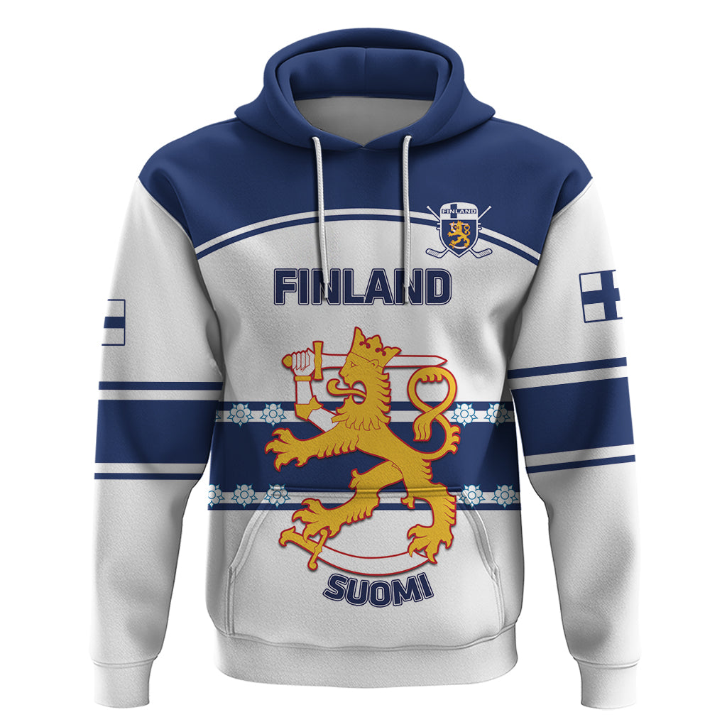 Custom Finland Hockey Hoodie 2024 Go Suomi LT14