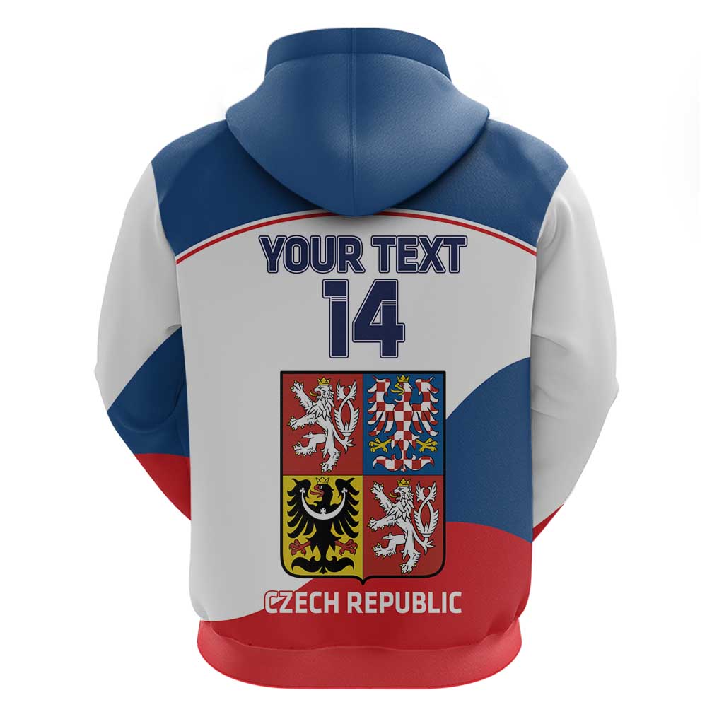 Custom Czech Republic Hockey Hoodie 2024 Go Czechia LT14