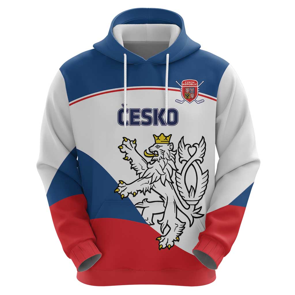 Custom Czech Republic Hockey Hoodie 2024 Go Czechia LT14