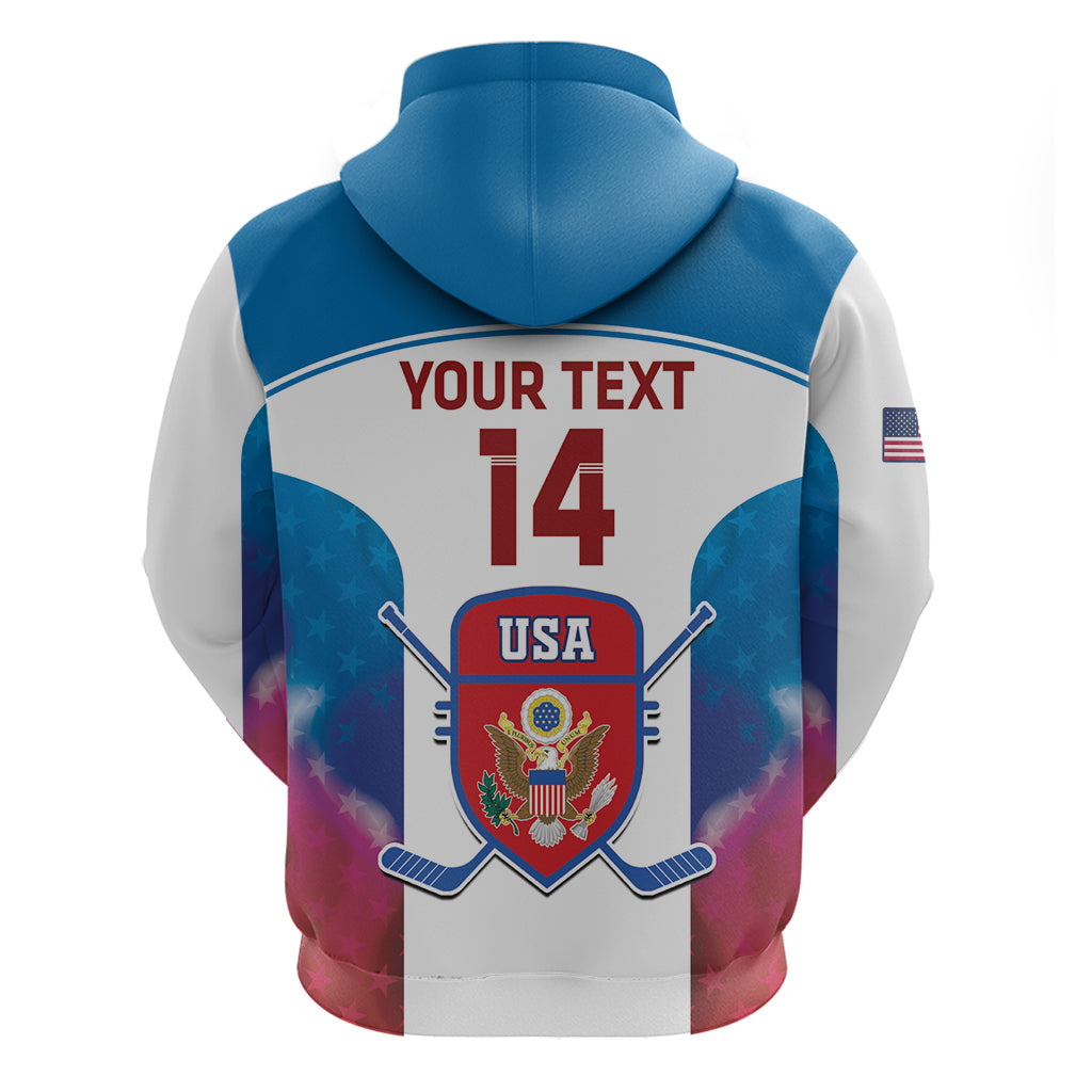 Custom United States Hockey Hoodie 2024 Go USA LT14
