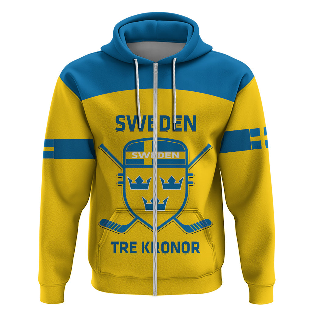 Custom Sweden Hockey Hoodie 2024 Go Swedish LT14