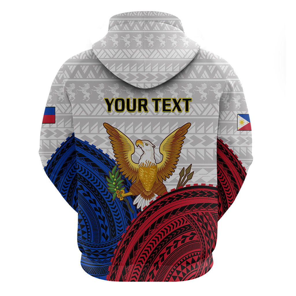 Custom Philippines Independence Day Hoodie Proud To Be Filipino Polynesian Pattern LT14