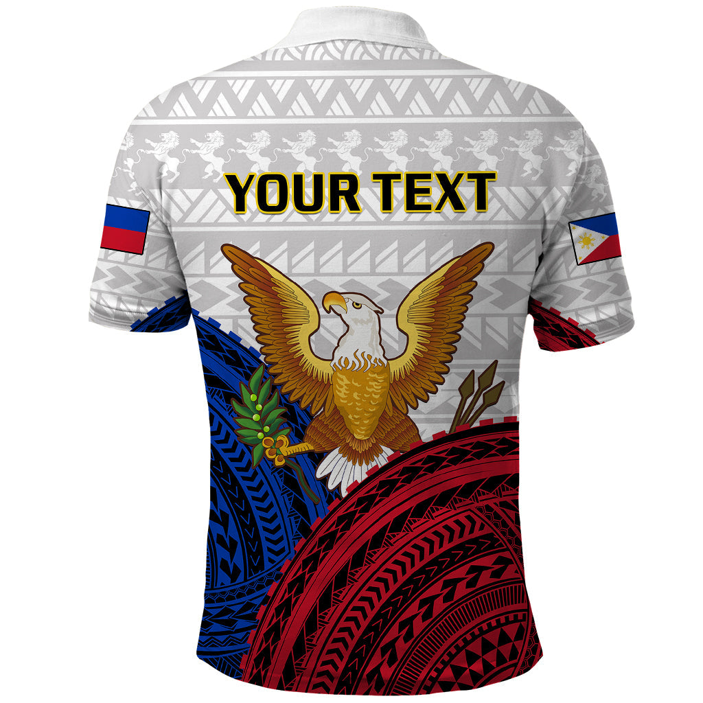 Custom Philippines Polo Shirt Independence Day Proud To Be Filipino Polynesian Pattern LT14