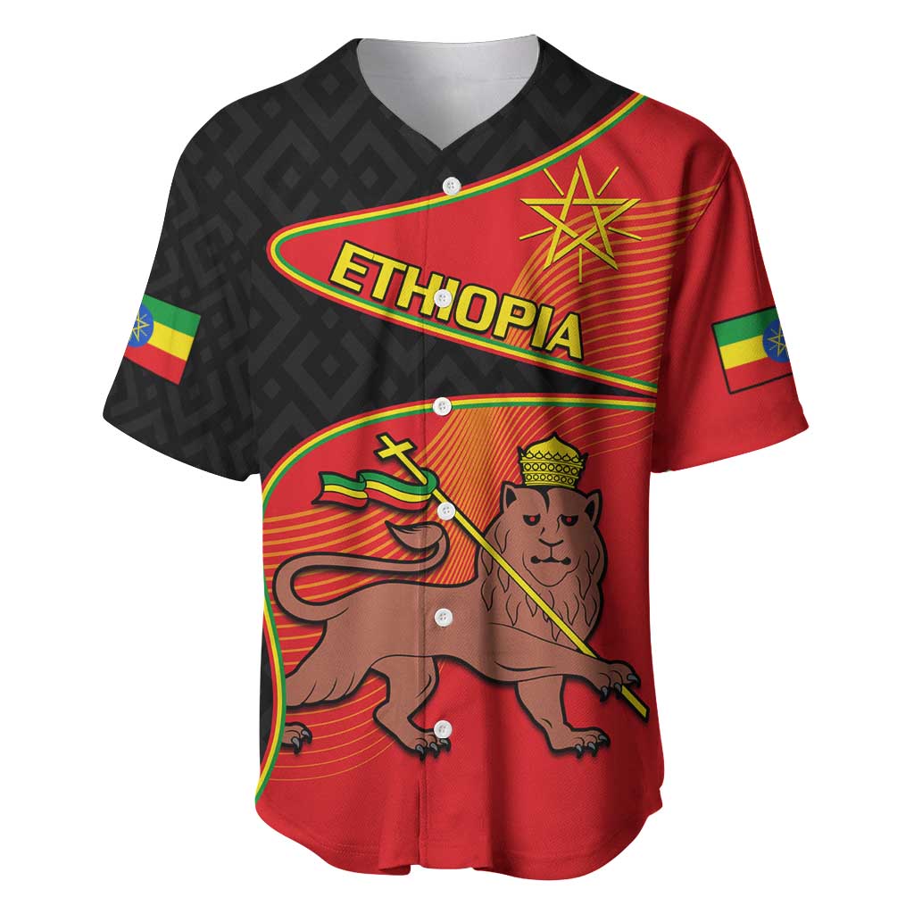 Ethiopia Derg Downfall Day Baseball Jersey Ethiopian Lion of Judah LT14