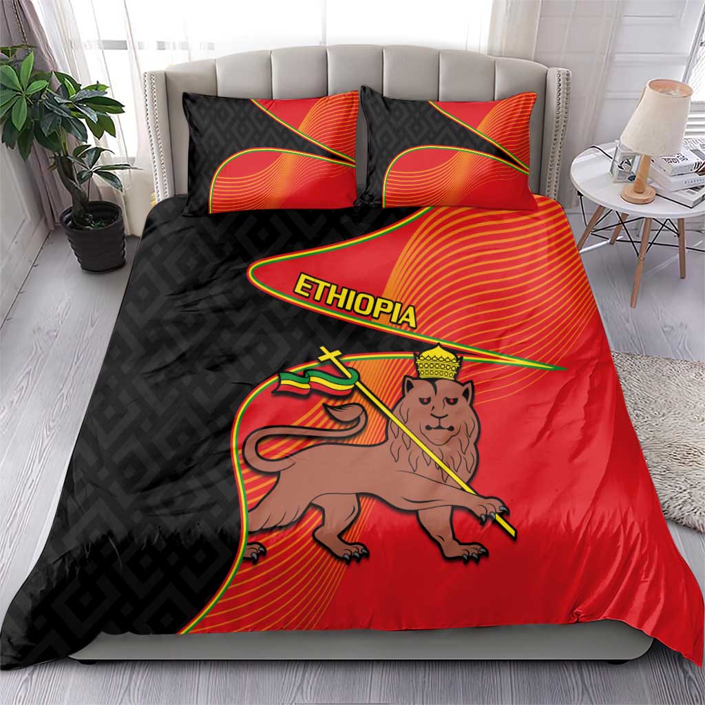 Ethiopia Derg Downfall Day Bedding Set Ethiopian Lion of Judah LT14