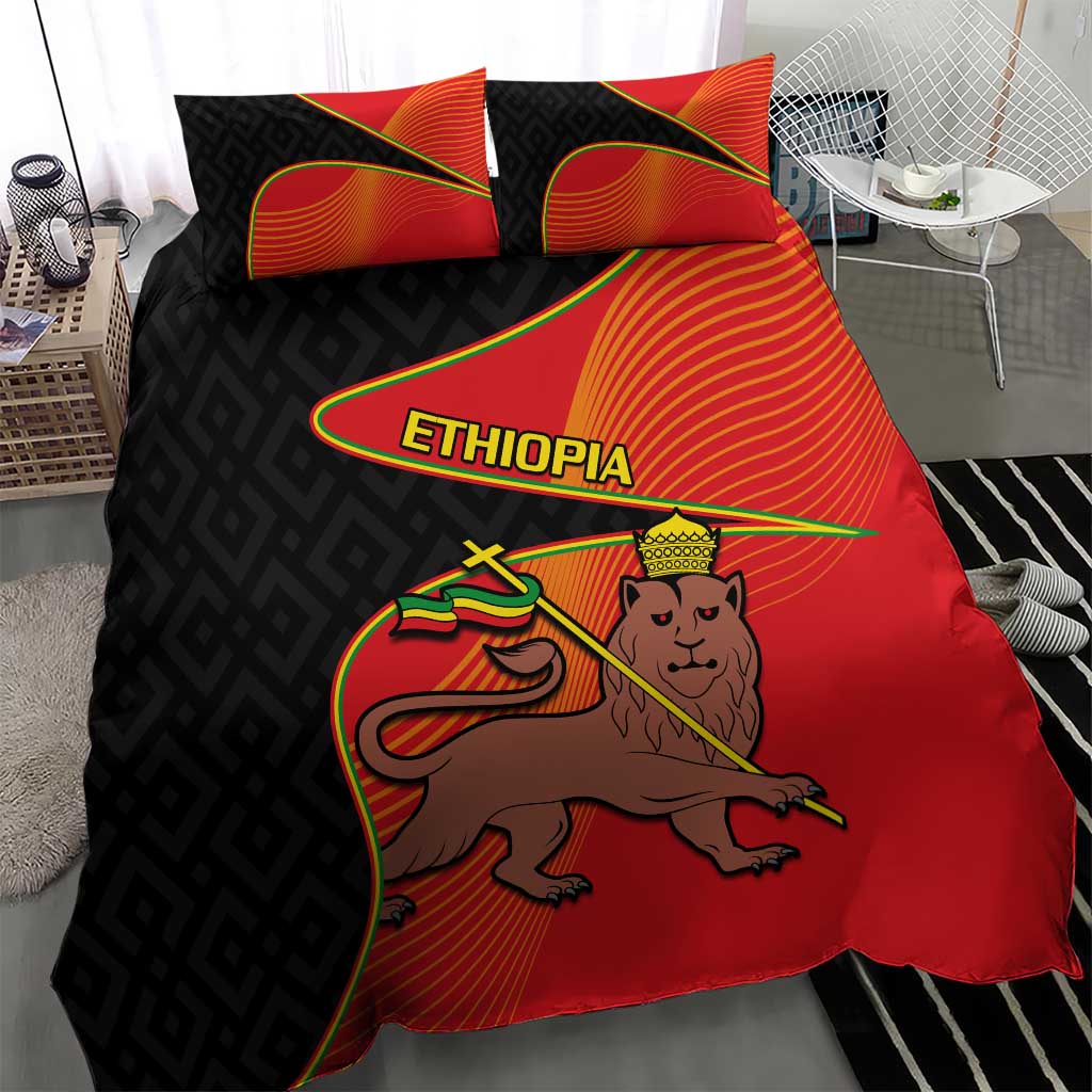 Ethiopia Derg Downfall Day Bedding Set Ethiopian Lion of Judah LT14