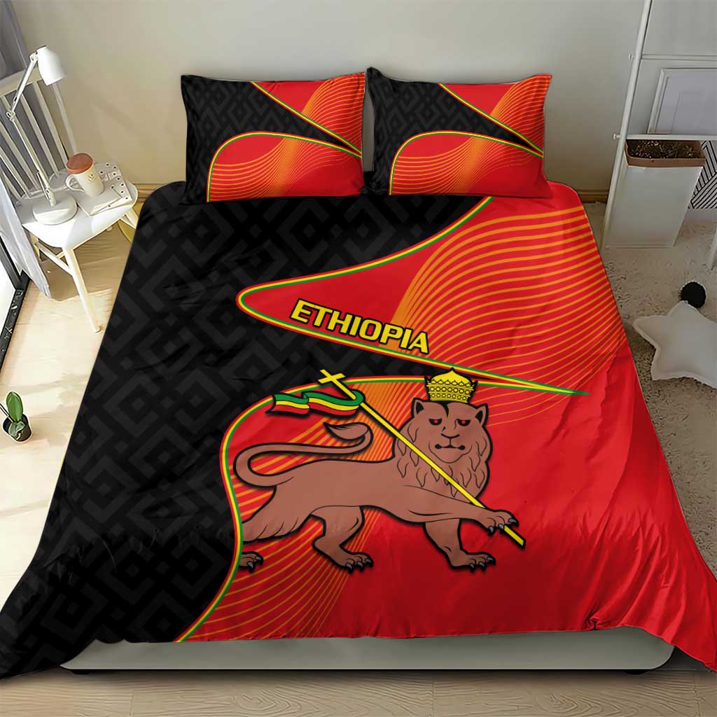 Ethiopia Derg Downfall Day Bedding Set Ethiopian Lion of Judah LT14