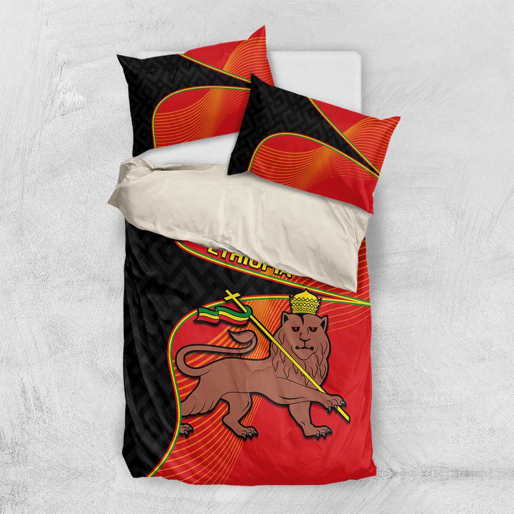 Ethiopia Derg Downfall Day Bedding Set Ethiopian Lion of Judah LT14