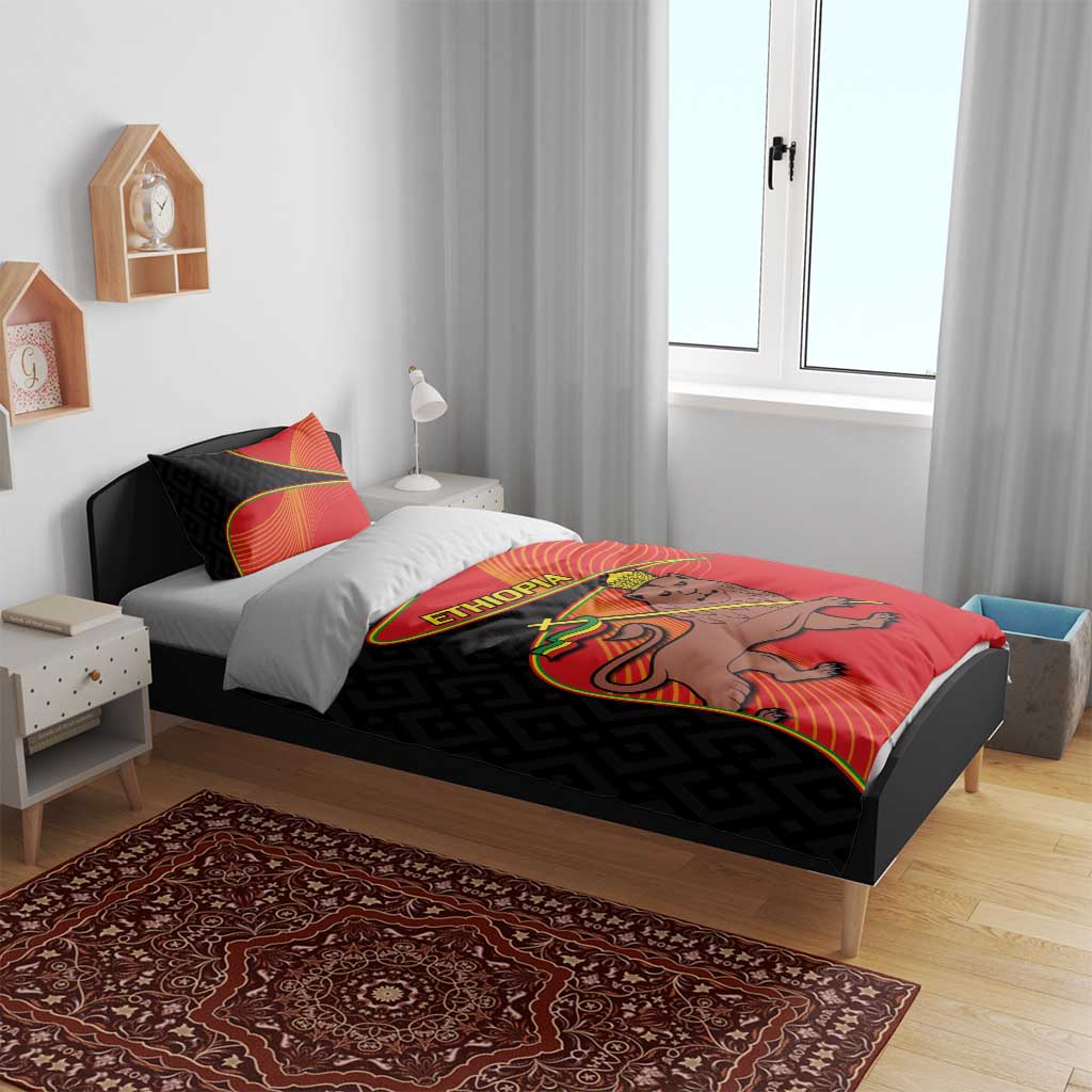 Ethiopia Derg Downfall Day Bedding Set Ethiopian Lion of Judah LT14