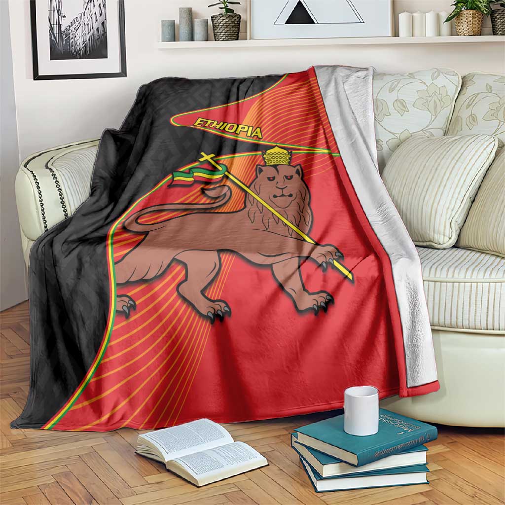 Ethiopia Derg Downfall Day Blanket Ethiopian Lion of Judah LT14