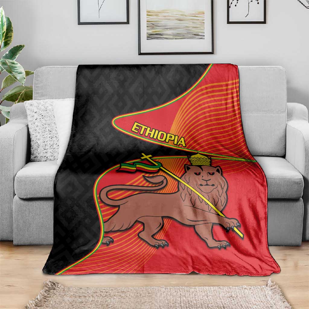 Ethiopia Derg Downfall Day Blanket Ethiopian Lion of Judah LT14