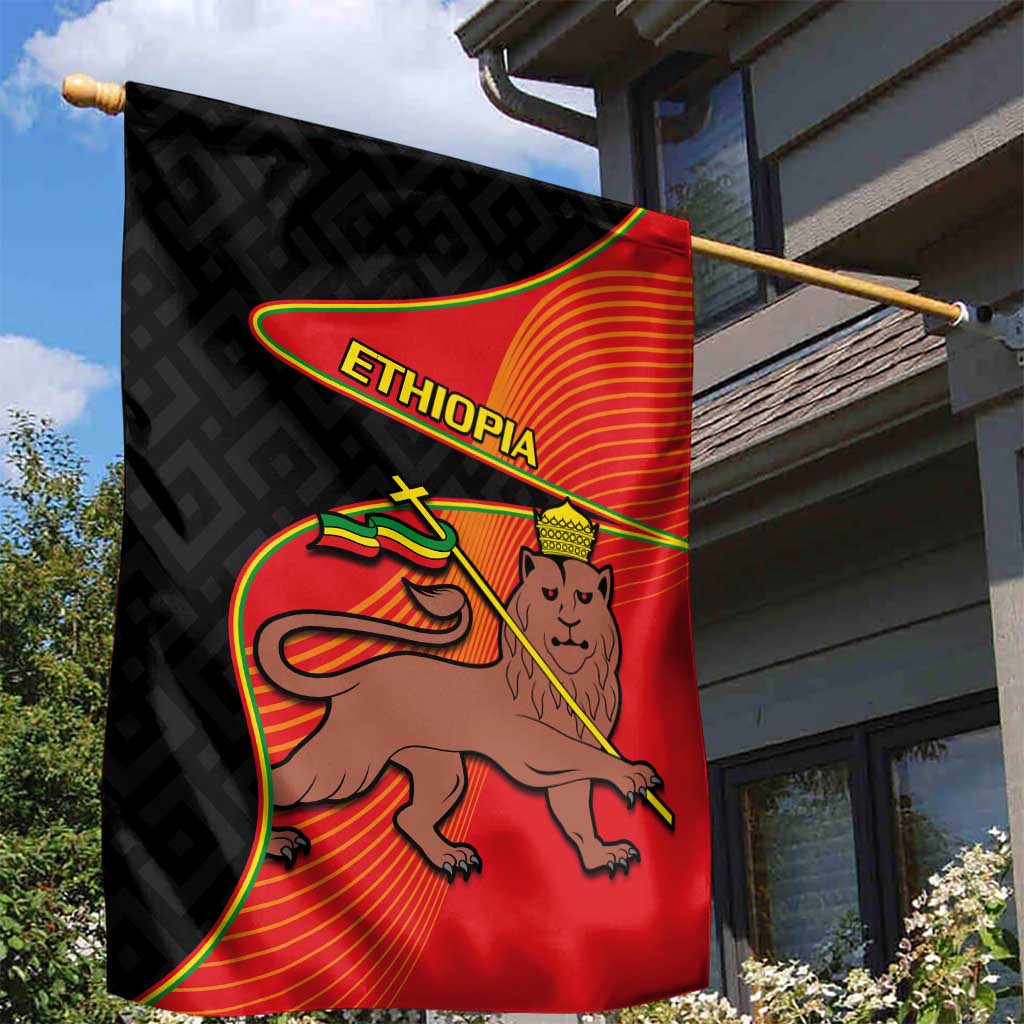 Ethiopia Derg Downfall Day Garden Flag Ethiopian Lion of Judah LT14