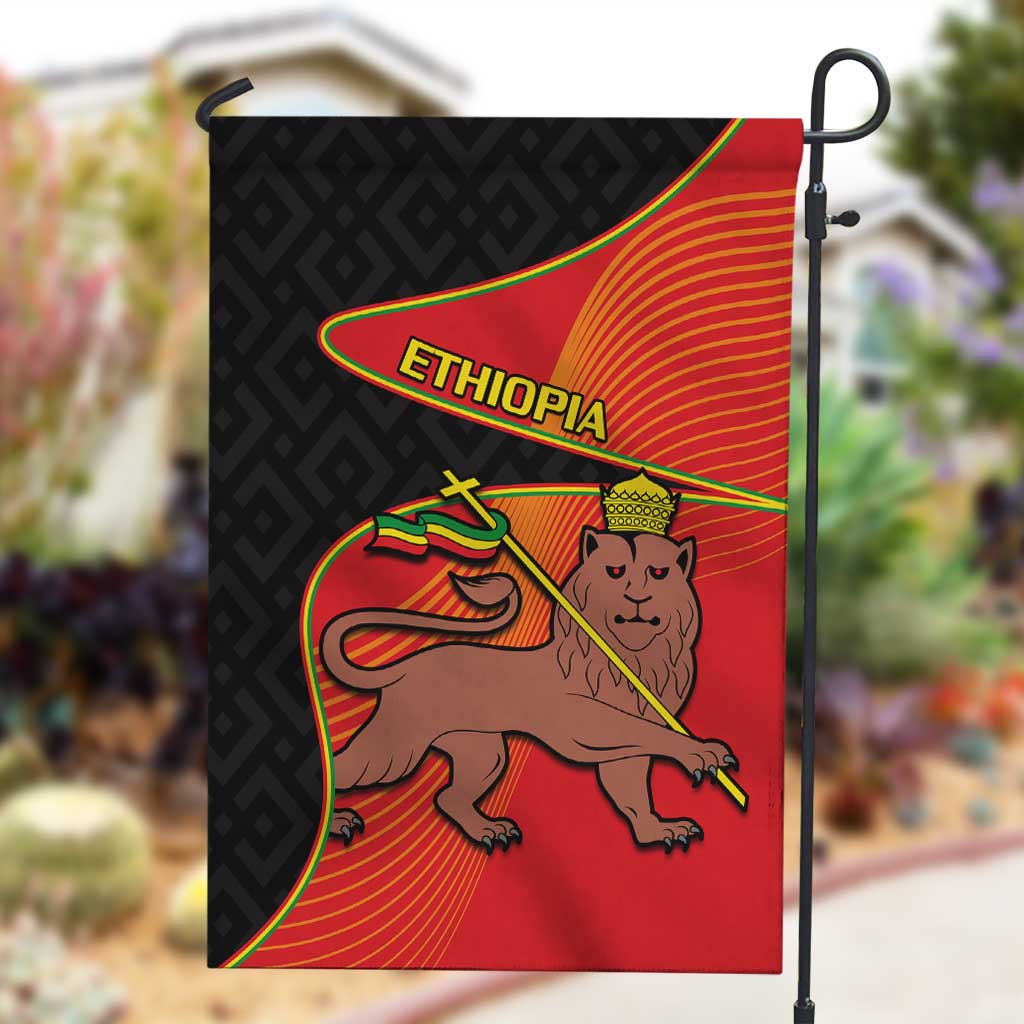 Ethiopia Derg Downfall Day Garden Flag Ethiopian Lion of Judah LT14