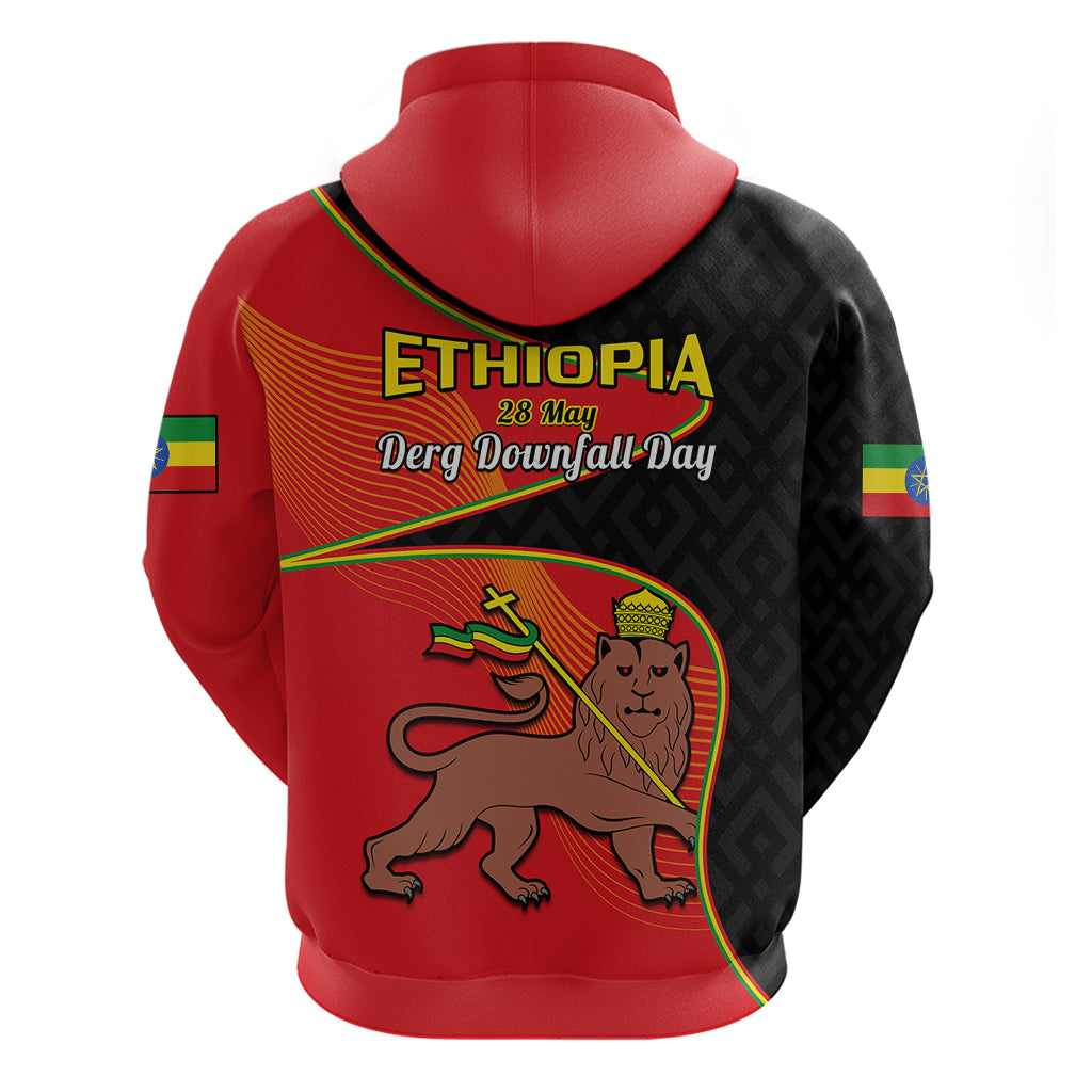 Ethiopia Derg Downfall Day Hoodie Ethiopian Lion of Judah LT14