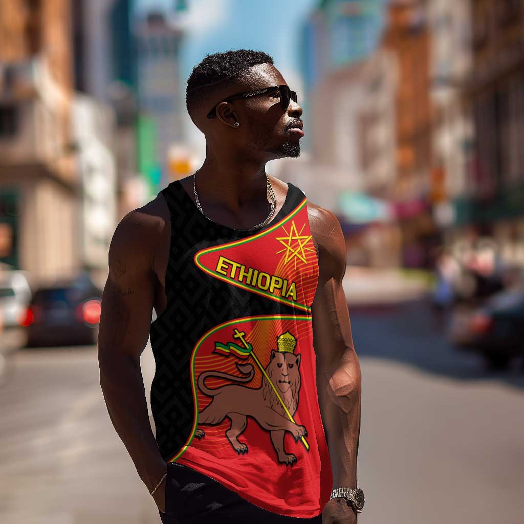 Ethiopia Derg Downfall Day Men Tank Top Ethiopian Lion of Judah LT14