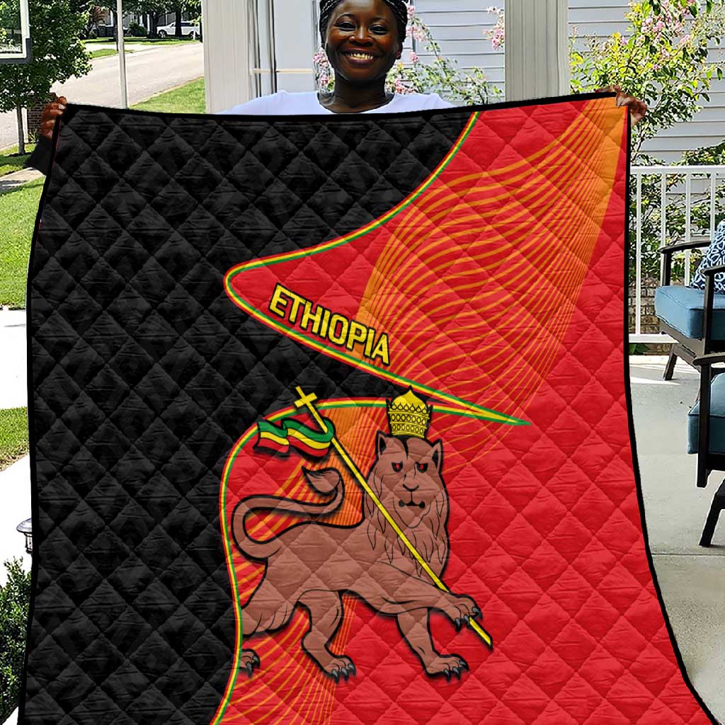 Ethiopia Derg Downfall Day Quilt Ethiopian Lion of Judah LT14