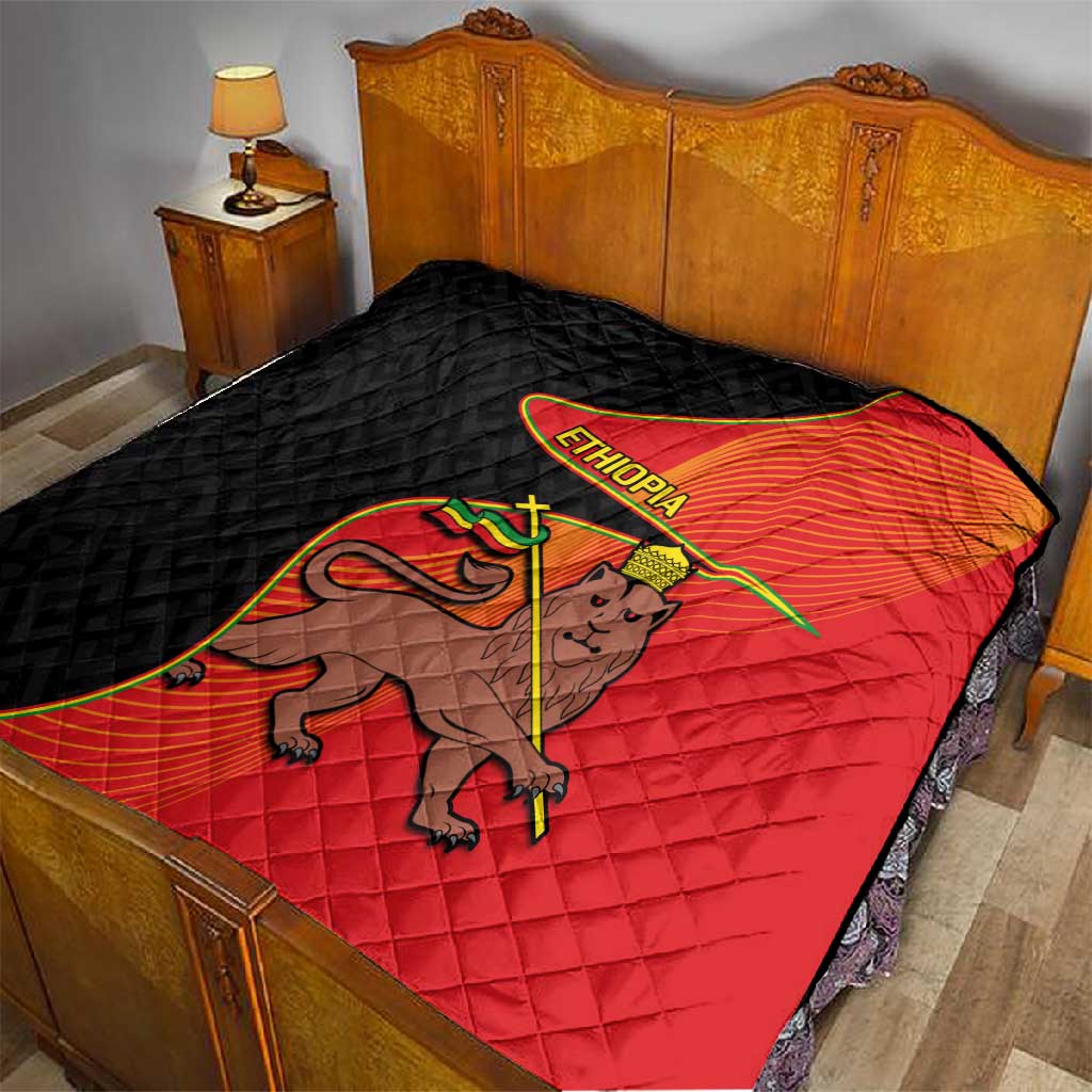 Ethiopia Derg Downfall Day Quilt Ethiopian Lion of Judah LT14