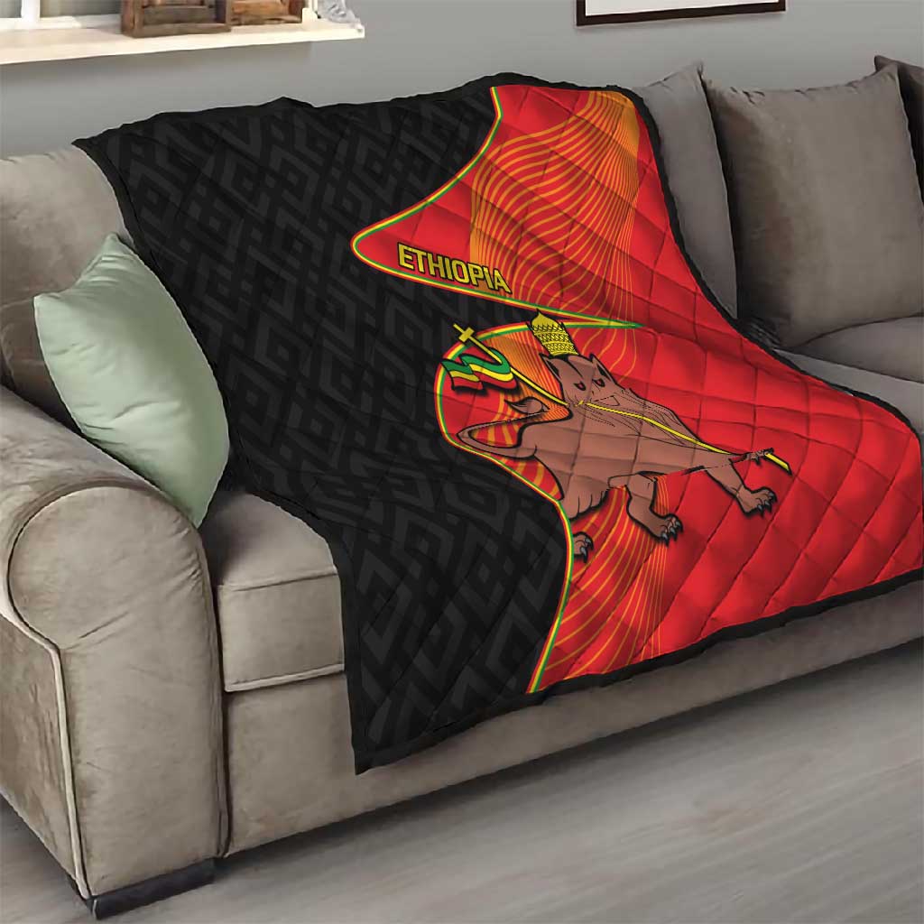 Ethiopia Derg Downfall Day Quilt Ethiopian Lion of Judah LT14