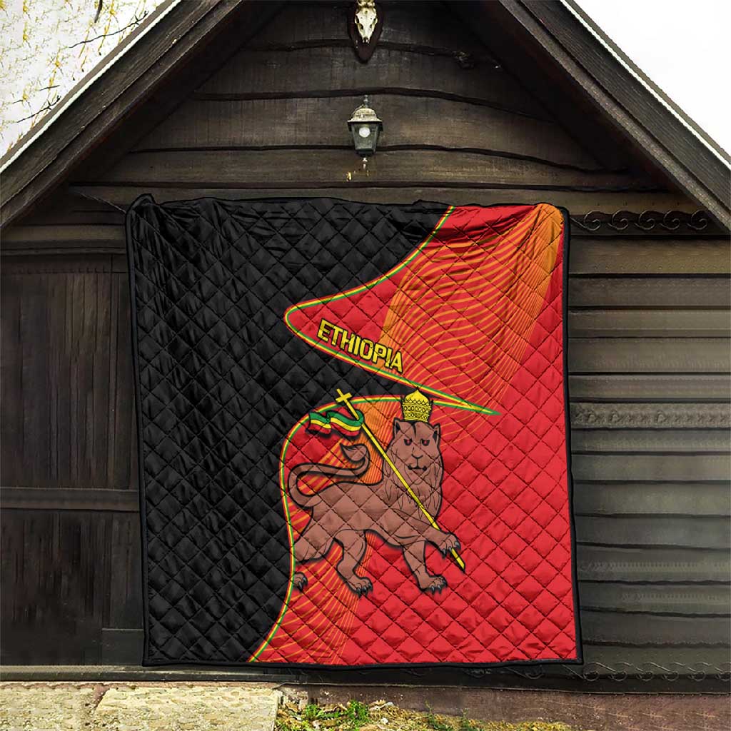 Ethiopia Derg Downfall Day Quilt Ethiopian Lion of Judah LT14